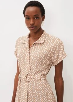 Tilda Geo Shirt Dress -Floral Und Chic 221078100 05 tilda geo shirt dress