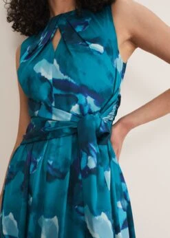 Corrin Butterfly Print Midi Dress -Floral Und Chic 221082366 04 corrin butterfly print midi dress