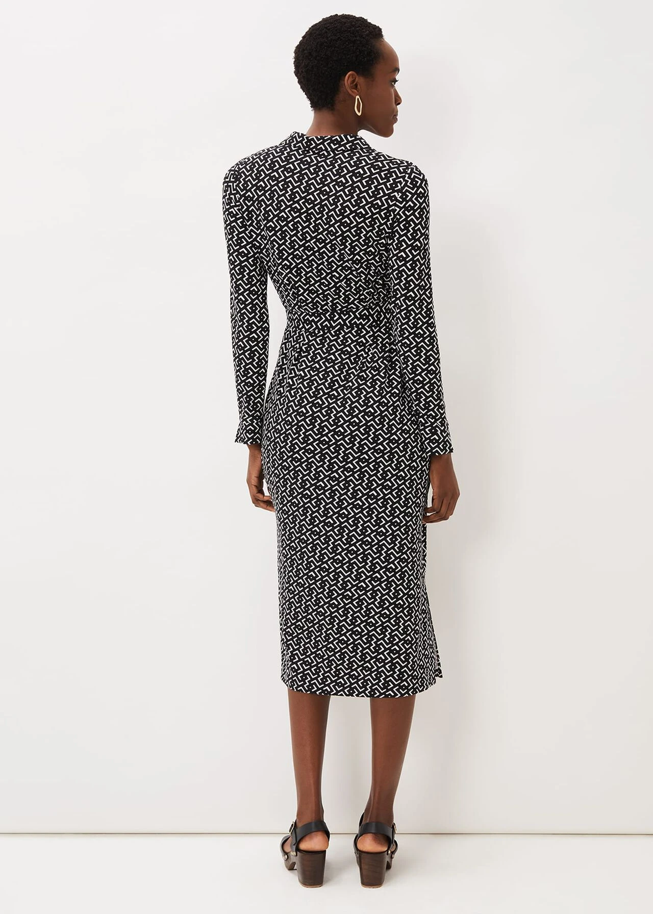 Teigan Abstract Print Midi Dress 4 Teigan Abstract Print Midi Dress – Bild 2