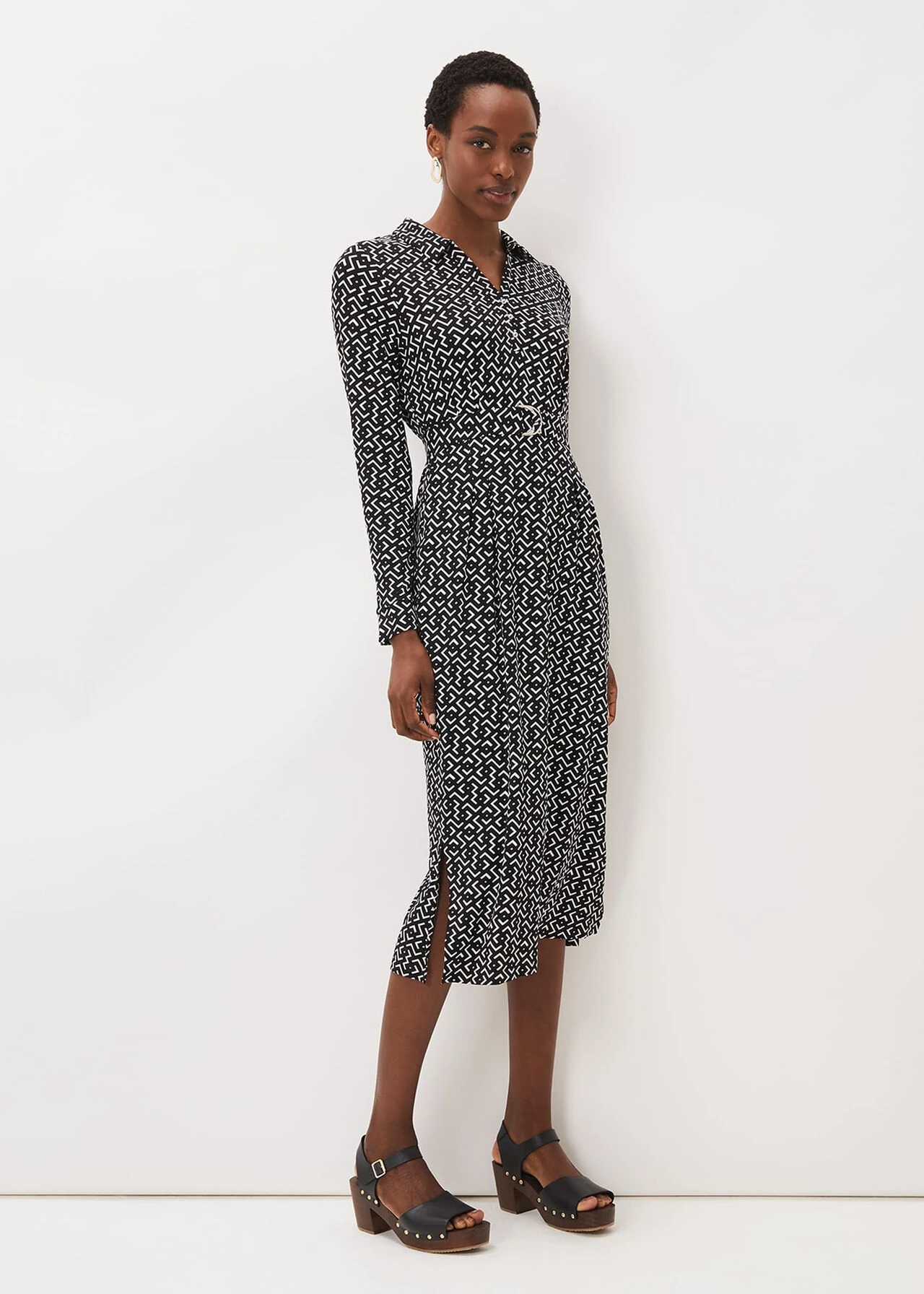 Teigan Abstract Print Midi Dress 5 Teigan Abstract Print Midi Dress – Bild 3