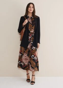 Estelle Paisley Tie Waist Dress -Floral Und Chic 221102492 05 estelle paisley tie waist dress