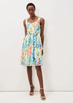 Blair Cotton Floral Dress 10 Blair Cotton Floral Dress -Floral Und Chic 221111000 03 blair cotton floral dress