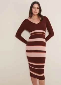 Dani Striped Midi Dress