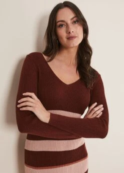 Dani Striped Midi Dress -Floral Und Chic 221113005 04 dani striped midi dress