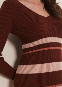 Dani Striped Midi Dress -Floral Und Chic 221113005 05 dani striped midi dress