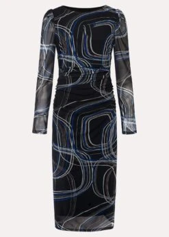 Gizelle Swirl Long Sleeved Dress -Floral Und Chic 221137214 99 gizelle swirl long sleeved dress