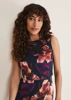 Lorna Double Layer Scuba Dress -Floral Und Chic 221151493 04 lorna double layer scuba dress