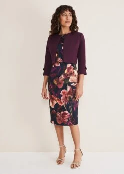 Lorna Double Layer Scuba Dress -Floral Und Chic 221151493 06 lorna double layer scuba dress