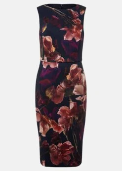 Lorna Double Layer Scuba Dress -Floral Und Chic 221151493 99 lorna double layer scuba dress