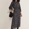 Phillipa Marble Print Midaxi Dress