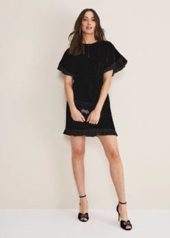 Gianna Velvet Dress -Floral Und Chic 221175050 03 gianna velvet dress