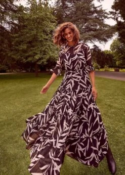 Amber Leaf Tiered Dress