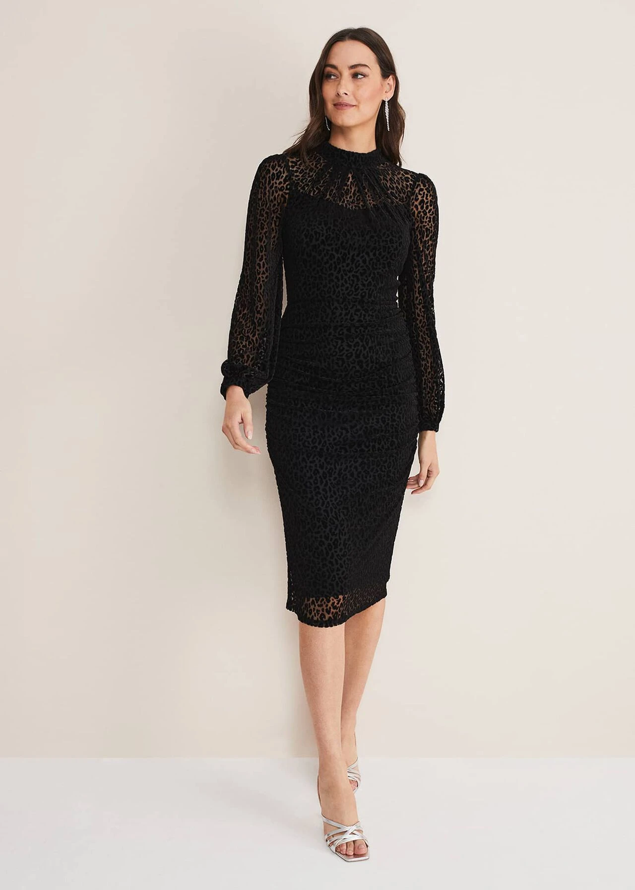 Capriana Leopard Burnout Dress 5 Capriana Leopard Burnout Dress – Bild 3