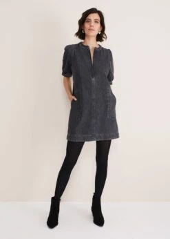 Jett Denim Shift Dress 9 Jett Denim Shift Dress -Floral Und Chic 221214150 03 jett denim shift dress