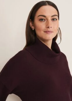 Aileen Maxi Roll Neck Knit Dress -Floral Und Chic 221216258 04 aileen maxi roll neck knit dress