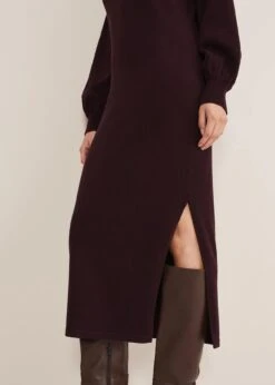 Aileen Maxi Roll Neck Knit Dress -Floral Und Chic 221216258 05 aileen maxi roll neck knit dress