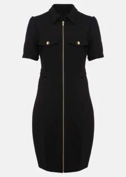 Shaden Zip Front Ponte Dress -Floral Und Chic 221230050 99 shaden zip front ponte dress