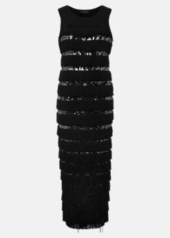 Sofianne Fringe Maxi Dress -Floral Und Chic 221283763 99 sofianne fringe maxi dress