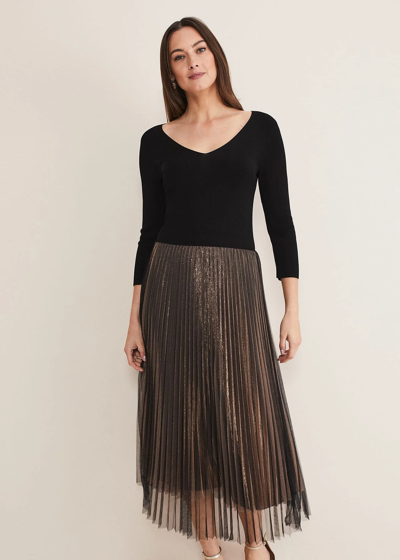 Rayen Pleated Mesh Skirt Dress 3 Rayen Pleated Mesh Skirt Dress