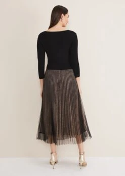 Rayen Pleated Mesh Skirt Dress 11 Rayen Pleated Mesh Skirt Dress -Floral Und Chic 221286413 02 rayen pleated mesh skirt dress