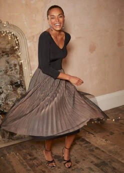 Rayen Pleated Mesh Skirt Dress 16 Rayen Pleated Mesh Skirt Dress -Floral Und Chic 221286413 07 rayen pleated mesh skirt dress