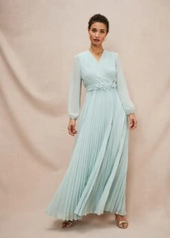 Alecia Pleated Maxi Dress