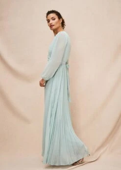 Alecia Pleated Maxi Dress -Floral Und Chic 221330985 06 alecia pleated maxi dress