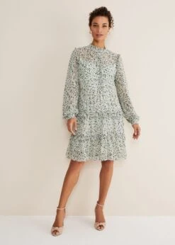 Harlow Floral Tiered Mini Dress -Floral Und Chic 221347799 03 harlow floral tiered mini dress