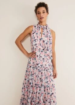 Esme Floral High Neck Maxi Dress -Floral Und Chic 221359000 03 esme floral high neck maxi dress