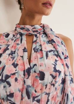 Esme Floral High Neck Maxi Dress -Floral Und Chic 221359000 04 esme floral high neck maxi dress