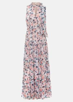 Esme Floral High Neck Maxi Dress -Floral Und Chic 221359000 99 esme floral high neck maxi dress