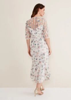 Maia Floral Embroidered Midi Dress -Floral Und Chic 221367881 02 maia floral embroidered midi dress
