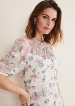 Maia Floral Embroidered Midi Dress -Floral Und Chic 221367881 04 maia floral embroidered midi dress