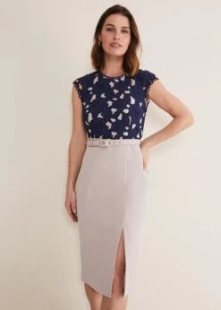 Zita Lace Sleeveless Dress -Floral Und Chic 221370783 03 zita lace sleeveless dress