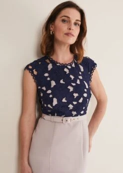 Zita Lace Sleeveless Dress -Floral Und Chic 221370783 05 zita lace sleeveless dress