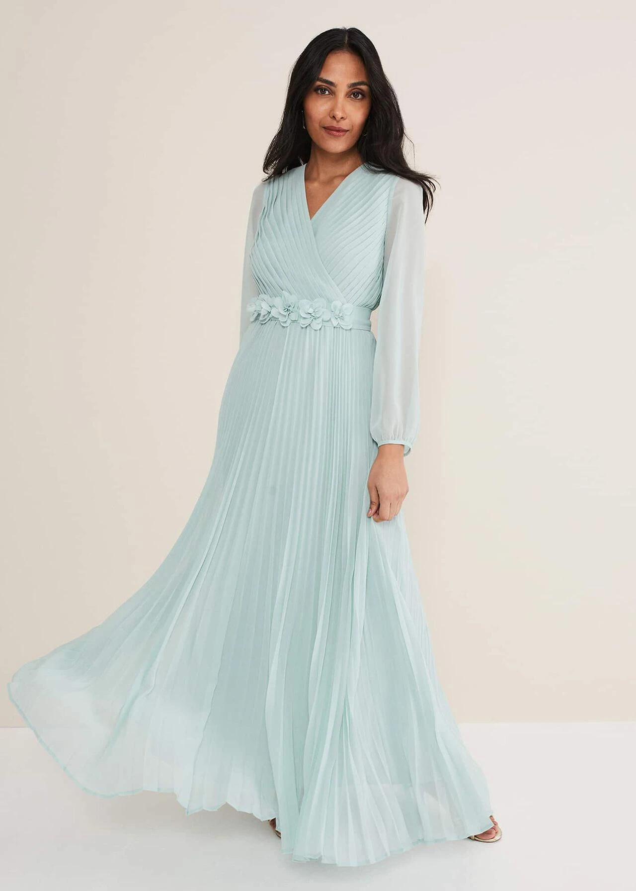 Petite Alecia Pleated Maxi Dress 3 Petite Alecia Pleated Maxi Dress