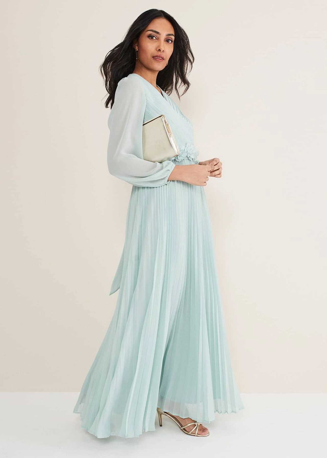 Petite Alecia Pleated Maxi Dress 8 Petite Alecia Pleated Maxi Dress – Bild 6