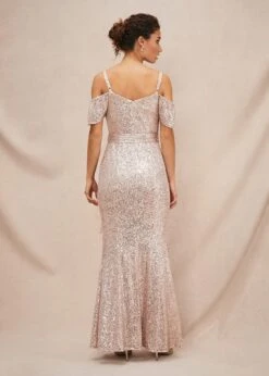 Poppy Off The Shoulder Sequin Dress -Floral Und Chic 221385413 02 poppy off the shoulder sequin dress