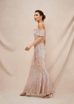 Poppy Off The Shoulder Sequin Dress -Floral Und Chic 221385413 06 poppy off the shoulder sequin dress