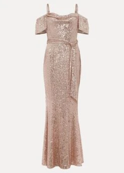 Poppy Off The Shoulder Sequin Dress -Floral Und Chic 221385413 99 poppy off the shoulder sequin dress