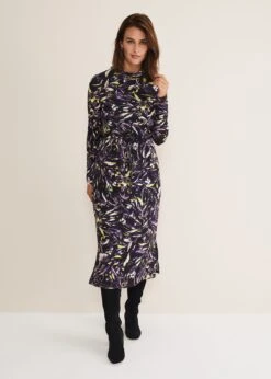 Zenobia Printed Jersey Dress