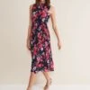 Tillie Floral Pleated Midi Dress