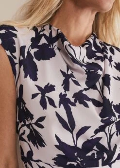 Willow Floral Cowl Neck Midi Dress -Floral Und Chic 221432817 04 willow floral cowl neck midi dress