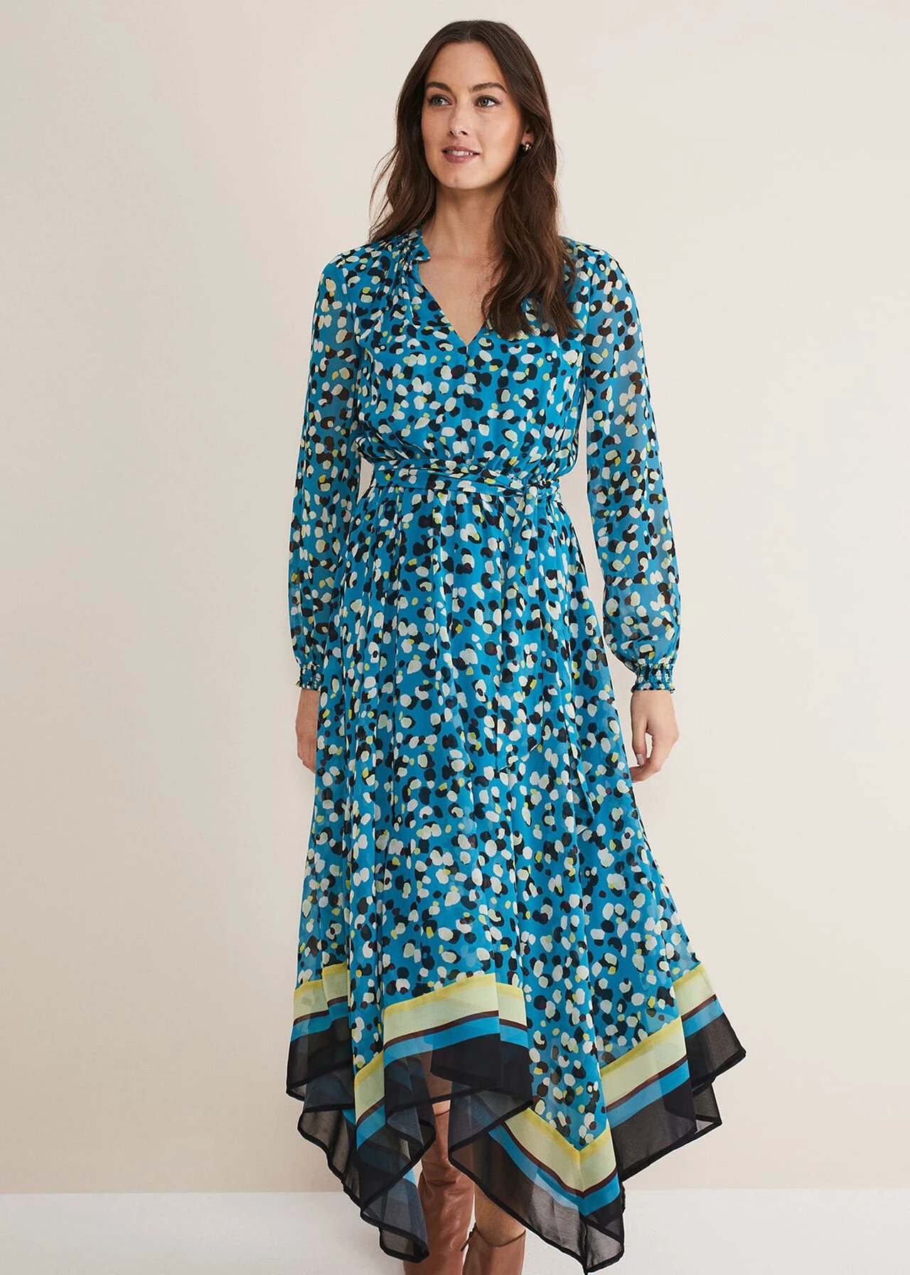 Juno Border Hem Midi Dress 5 Juno Border Hem Midi Dress – Bild 3