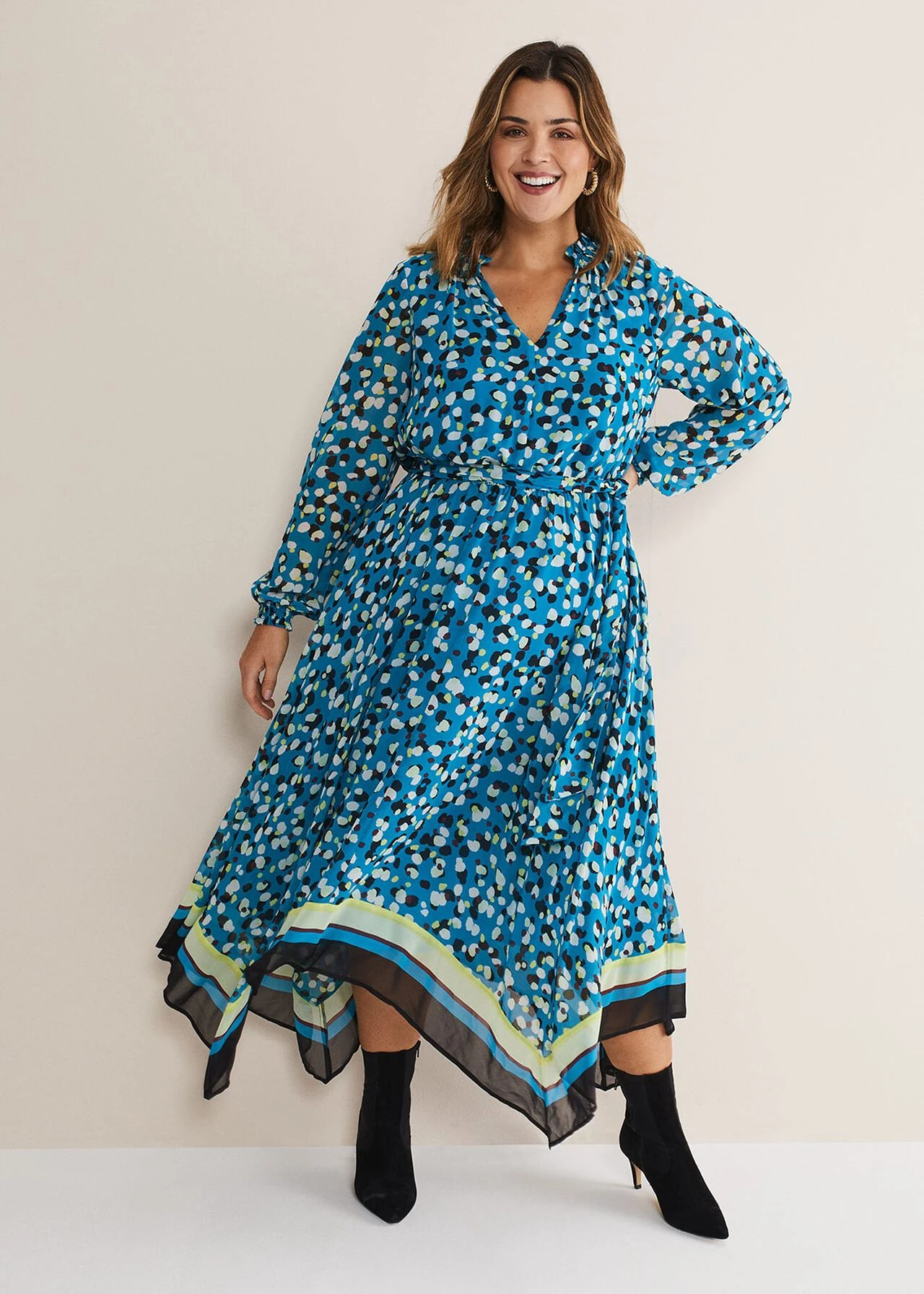 Juno Border Hem Midi Dress 8 Juno Border Hem Midi Dress – Bild 6