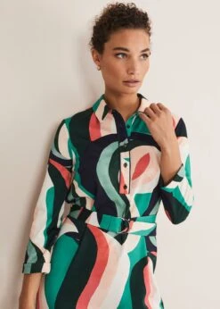 Beth Swirl Belted Shift Dress 11 Beth Swirl Belted Shift Dress -Floral Und Chic 221487946 04 beth swirl belted shift dress