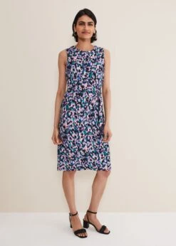 Sasha Side Tie Jersey Dress -Floral Und Chic 221489000 03 sasha side tie jersey dress