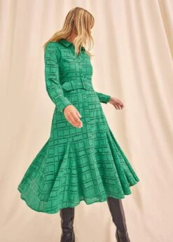 Amalie Broderie Shirt Midi Dress -Floral Und Chic 221517693 07 amalie broderie shirt midi dress