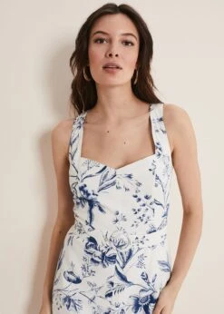 Kaya Linen Floral Bodycon Midi Dress 14 Kaya Linen Floral Bodycon Midi Dress -Floral Und Chic 221532814 05 kaya linen floral bodycon midi dress