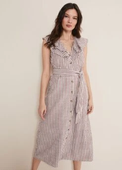 Jamilla Striped Midi Dress -Floral Und Chic 221536671 03 jamilla striped midi dress
